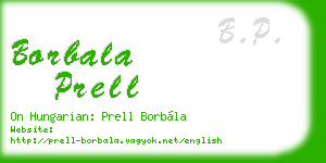 borbala prell business card